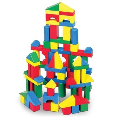 Melissa & Doug Wooden Building Blocks Set