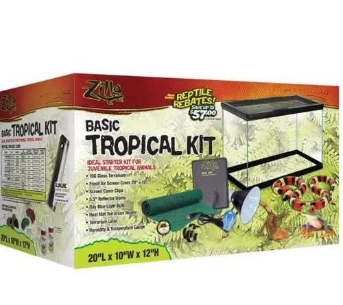 Zilla Tropical Reptile Terrarium Starter Kit