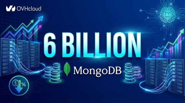 MongoDB scaling to 6 billion documents with performance optimization graphs and database infrastructure visualization